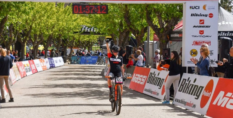 Sandra Santanyes entrant guanyadora a Santa Susanna